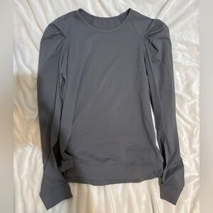 Dark grey lulu long sleeve sleeve
